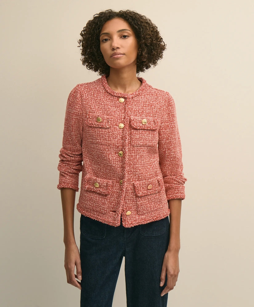 Cotton Blend Tweed Jacket | Brooks Brothers