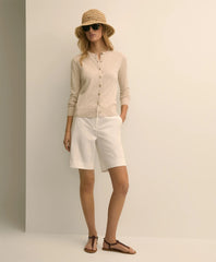 Cotton Blend Twill Bermuda Shorts | Brooks Brothers