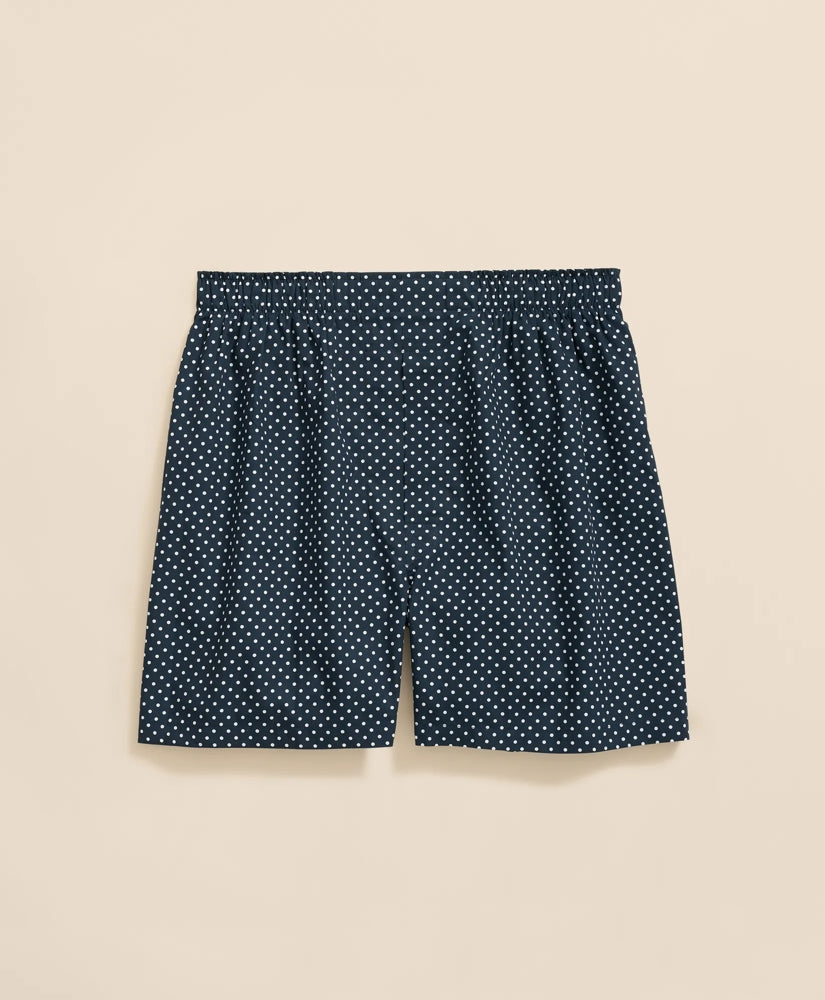 Cotton Broadcloth Dot Boxers | Brooks Brothers