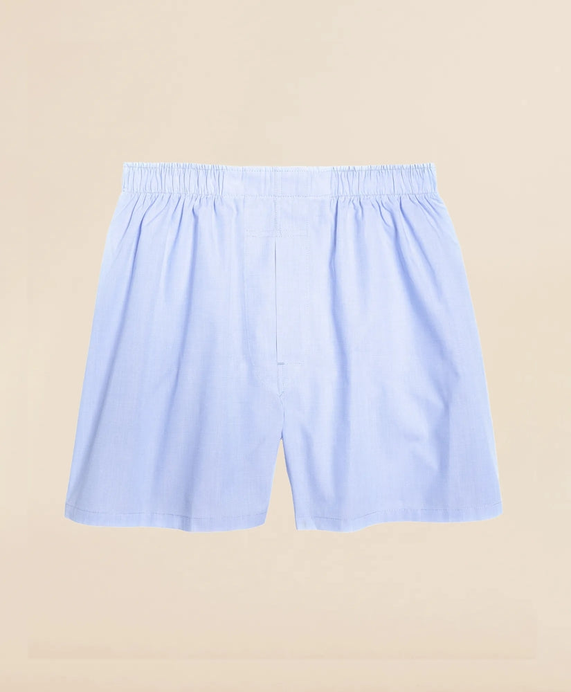 Cotton Broadcloth End-on-End Boxers | Brooks Brothers