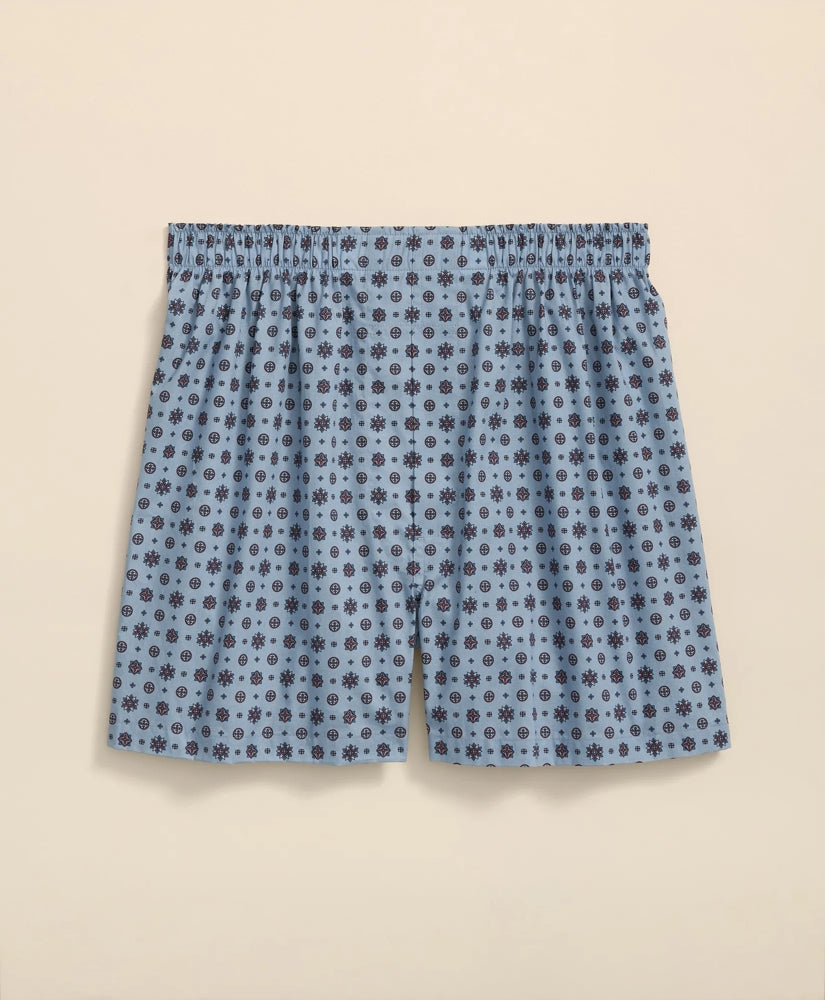 Cotton Broadcloth Foulard Boxers | Brooks Brothers