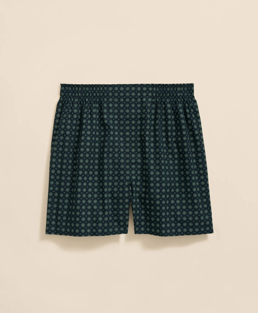Cotton Broadcloth Foulard Boxers | Brooks Brothers