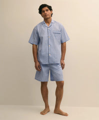 Cotton Broadcloth Glen Plaid Short Pajamas | Brooks Brothers