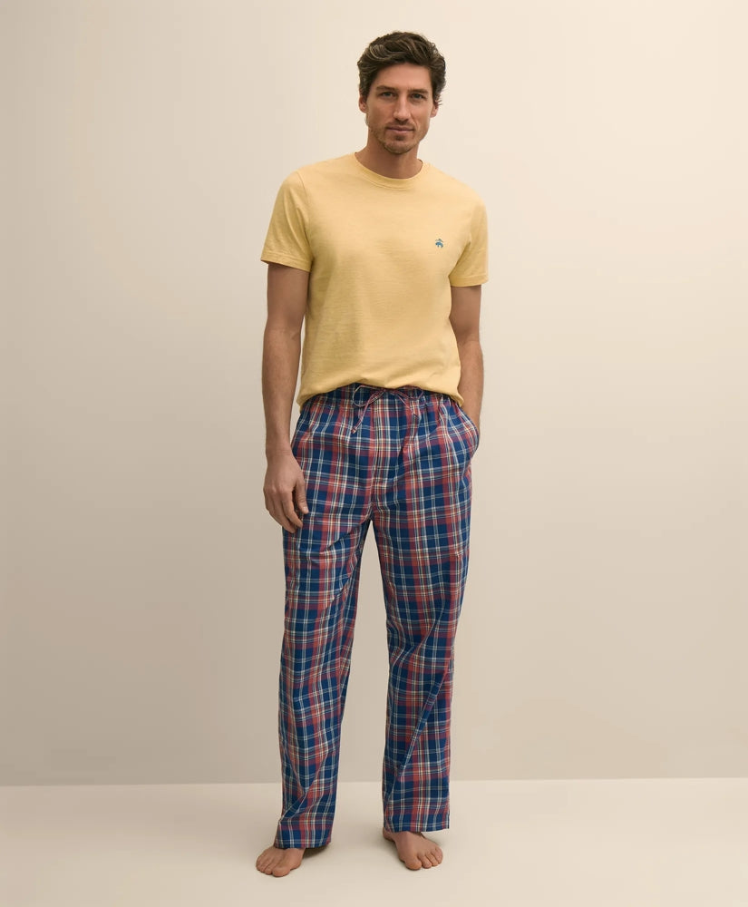 Cotton Broadcloth Madras Lounge Pants | Brooks Brothers