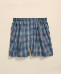 Cotton Broadcloth Multi-Windowpane Boxers | Brooks Brothers