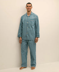 Cotton Broadcloth Plaid Pajamas | Brooks Brothers