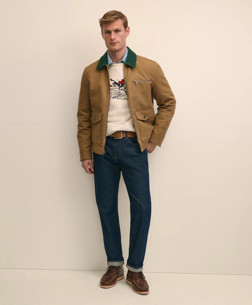 Cotton Canvas Water-Resistant Barn Jacket | Brooks Brothers