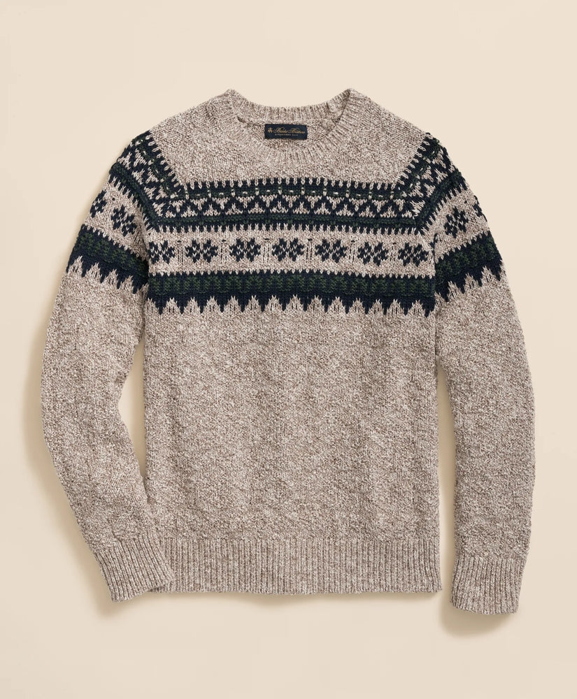 Cotton Fair Isle Sweater | Brooks Brothers