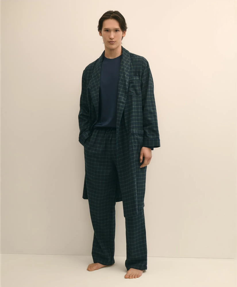 Cotton Flannel Plaid Lounge Pants | Brooks Brothers