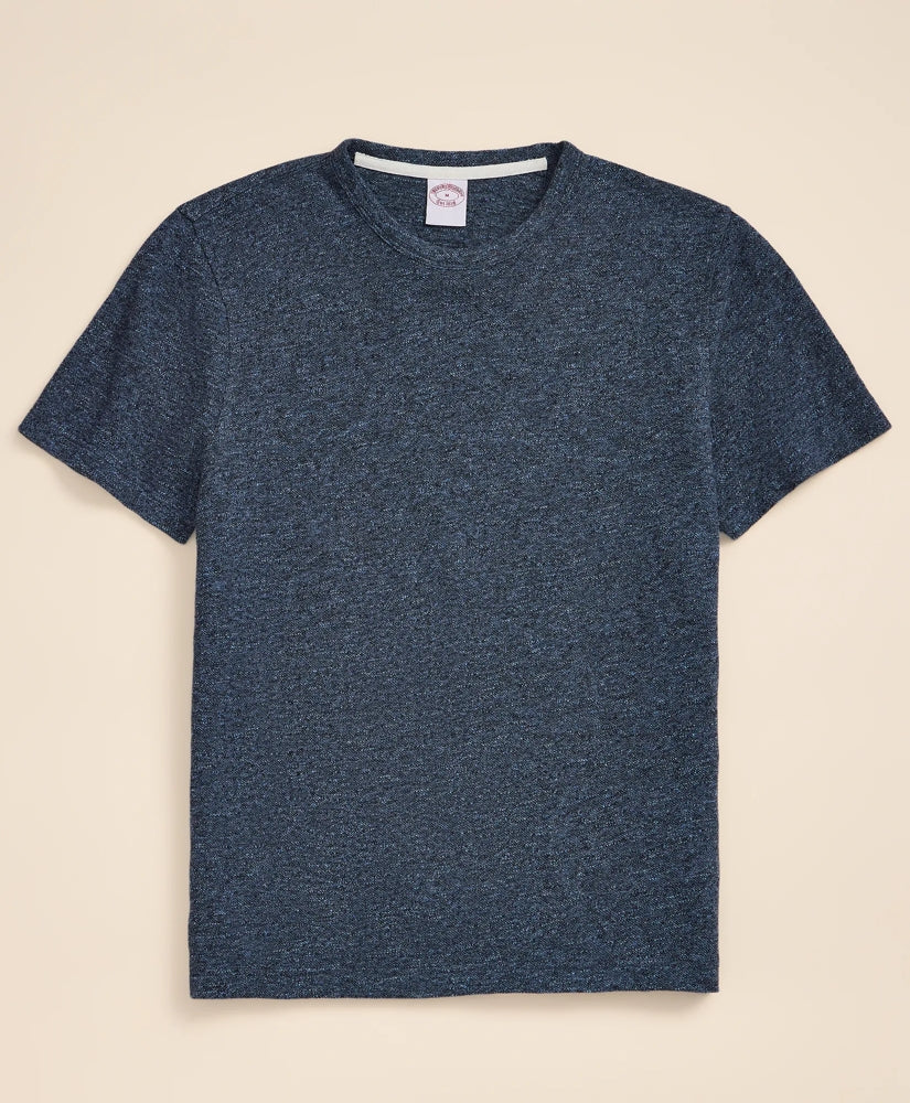 Cotton-Linen Pique T-Shirt | Brooks Brothers