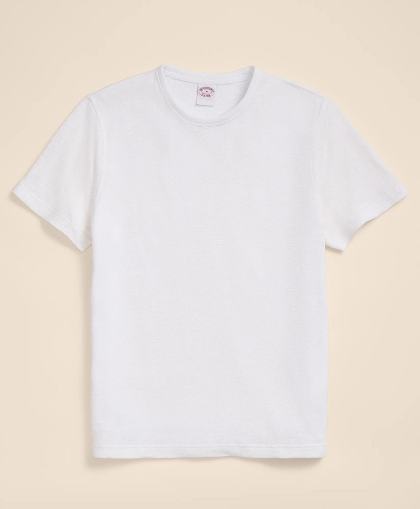 Cotton-Linen Pique T-Shirt | Brooks Brothers