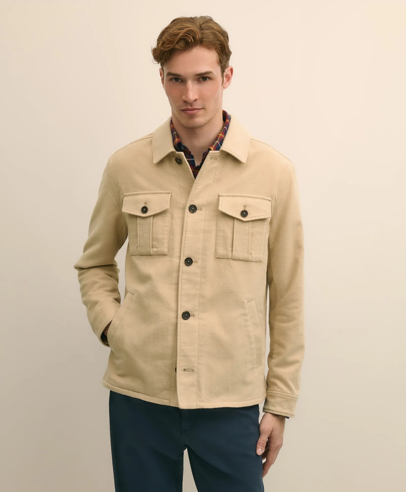 Cotton Moleskin Shirt Jacket | Brooks Brothers
