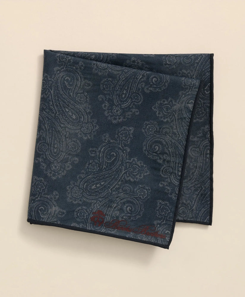 Cotton Paisley Print Pocket Square | Brooks Brothers