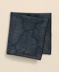 Cotton Paisley Print Pocket Square | Brooks Brothers