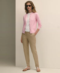 Cotton Sateen Slim Pants | Brooks Brothers