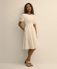 Cotton Voile Smocked-Waist Dress | Brooks Brothers