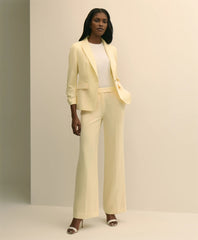 Crepe Wide-Leg Pants | Brooks Brothers