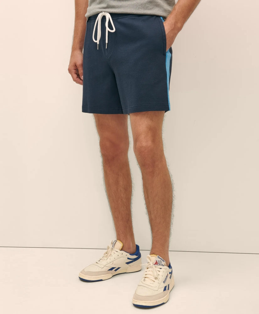 Double Faced Cotton Blend Pique Shorts | Brooks Brothers