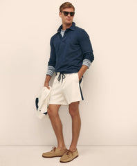 Double Faced Cotton Blend Pique Shorts | Brooks Brothers