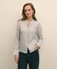 Drapey Thin Stripe Shirt | Brooks Brothers