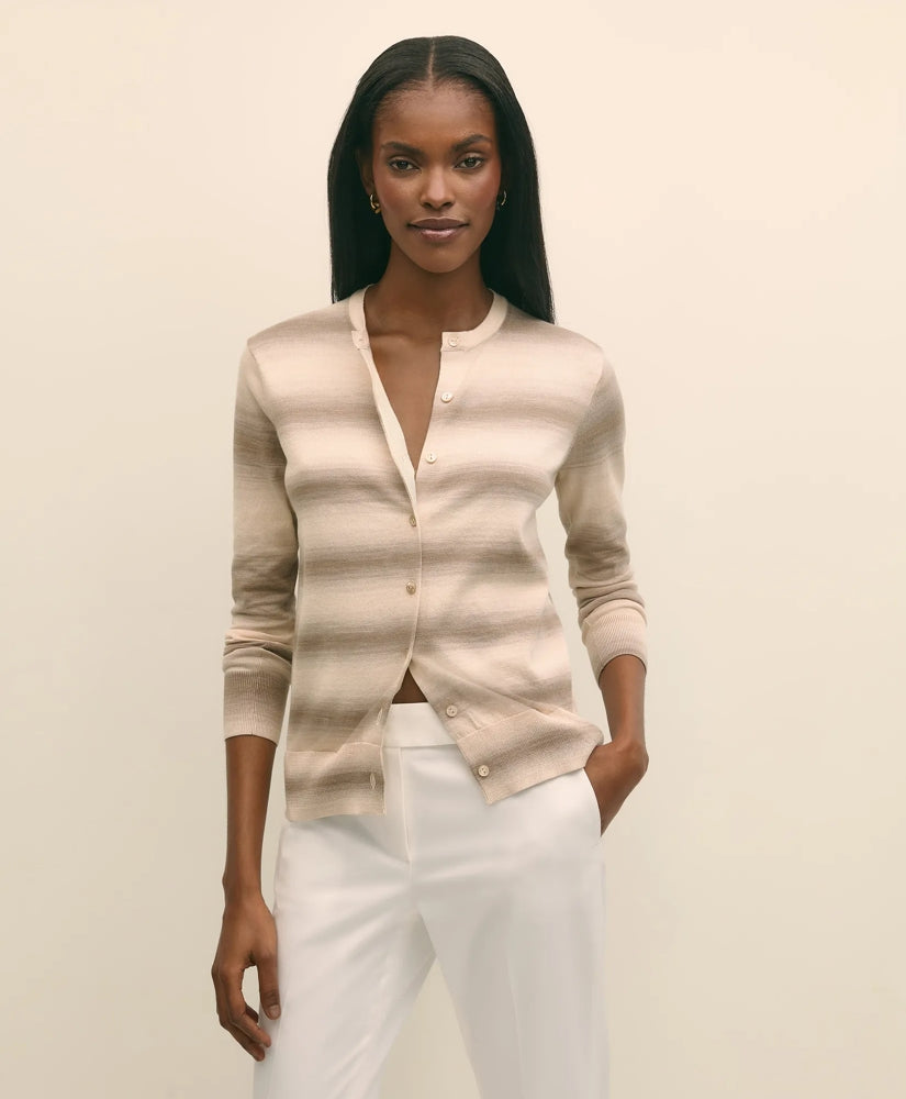 Egyptian Cotton Space-Dyed Cardigan | Brooks Brothers