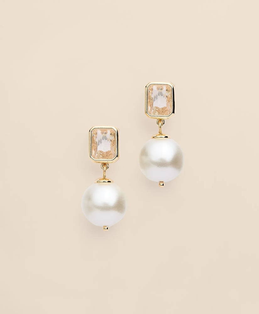 Faux Pearl Drop Earrings | Brooks Brothers