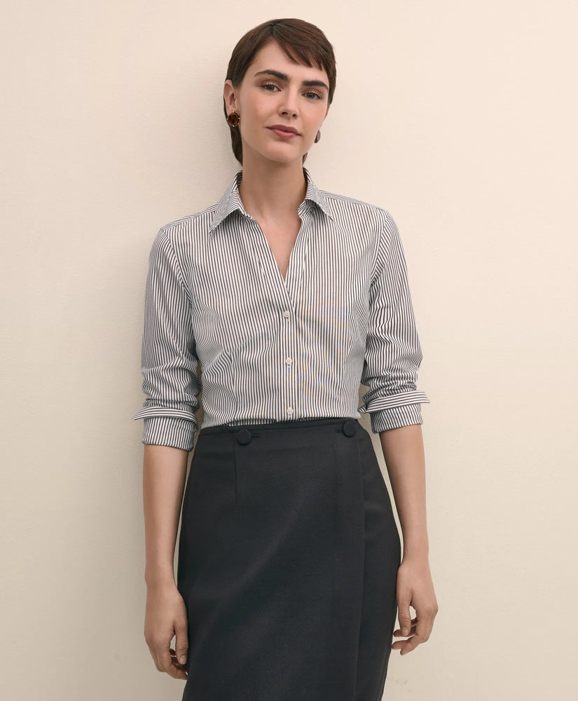 Fitted Non-Iron Stretch Supima | Brooks Brothers