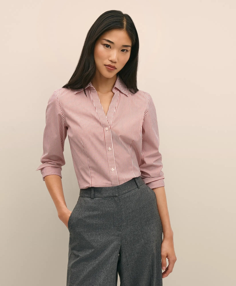 Fitted Non-Iron Stretch Supima | Brooks Brothers