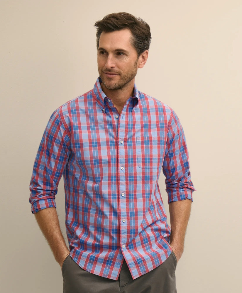 Friday Shirt, Poplin Plaid | Brooks Brothers