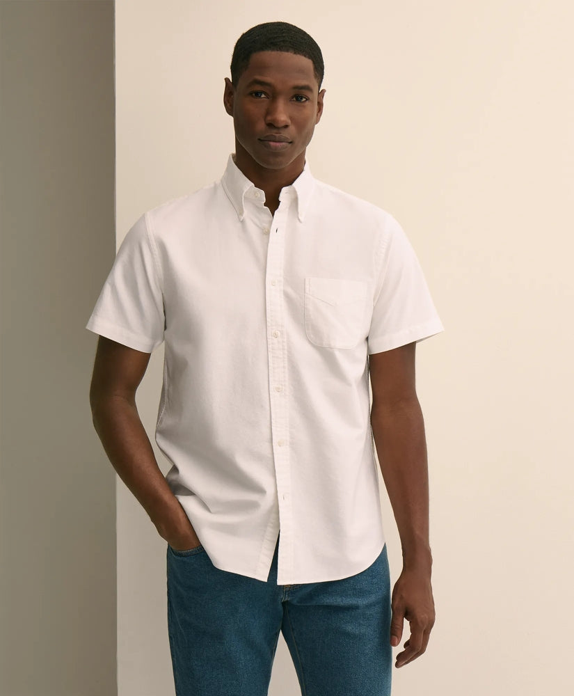 Friday Short-Sleeve Oxford Shirt | Brooks Brothers