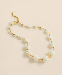 Gold-Toned Faux-Pearl-Sphere Necklace | Brooks Brothers