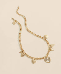 Gold-Toned Heart Charm Necklace | Brooks Brothers