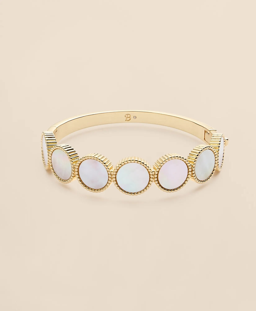 Gold-Tone Mother-Of-Pearl Bangle Bracelet | Brooks Brothers