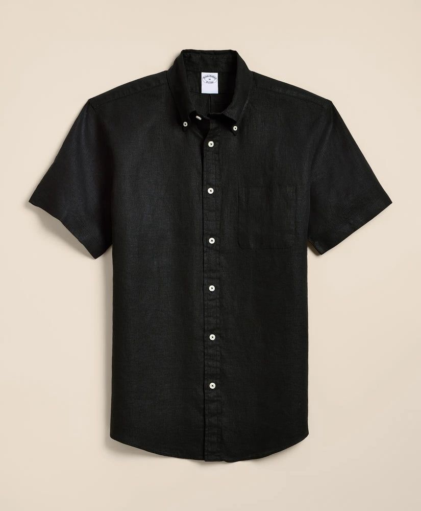Irish Linen Short-Sleeve Sport Shirt | Brooks Brothers