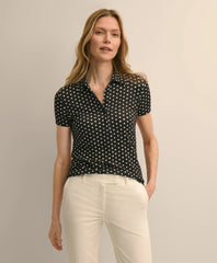 Jersey Dot-Print Polo Shirt | Brooks Brothers