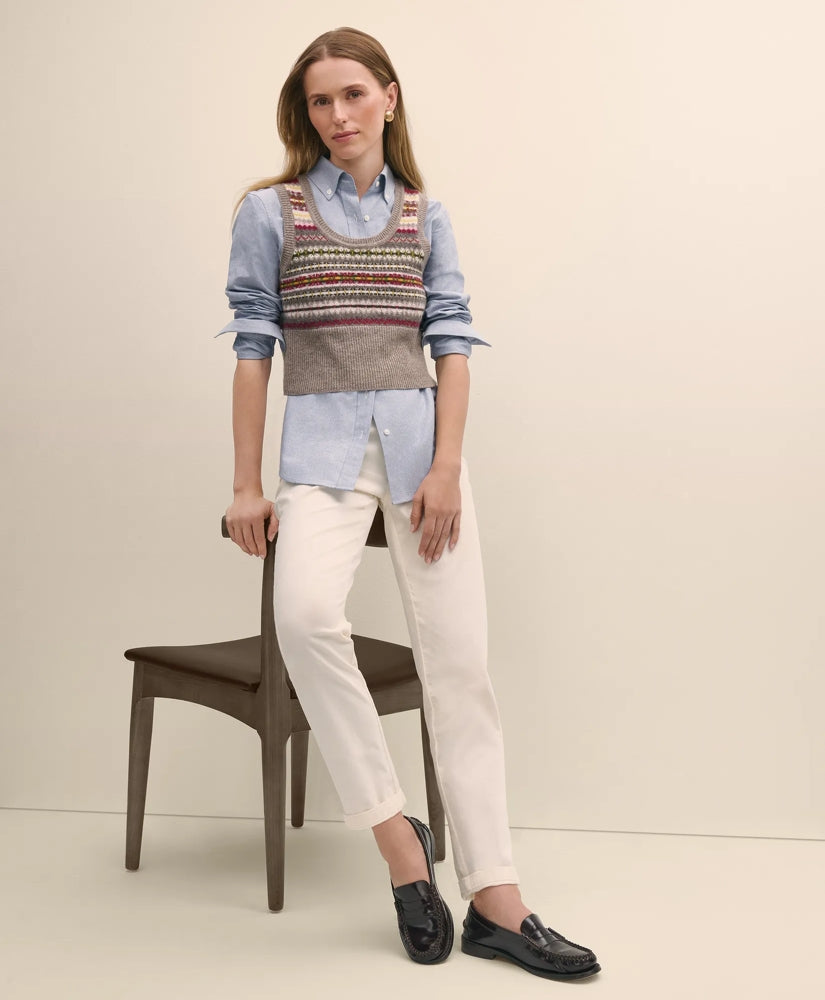 Lambswool Fair Isle Sweater Vest | Brooks Brothers