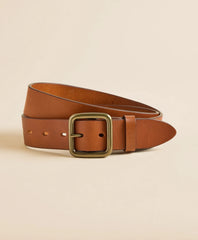 Leather Square Buckle Belt | Brooks Brothers