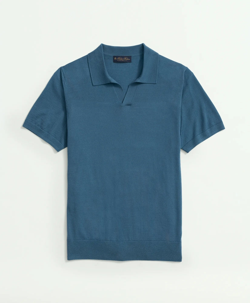 Lightweight Luxe All-Season Sweater, Johnny Collar | Brooks Brothers