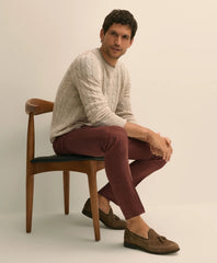 Linen Cable Knit Sweater | Brooks Brothers