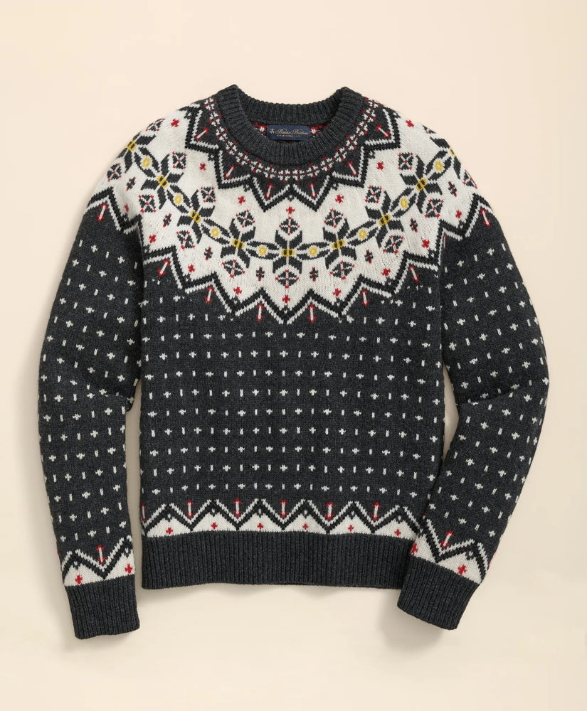 Merino Wool Archive Fair Isle Sweater | Brooks Brothers