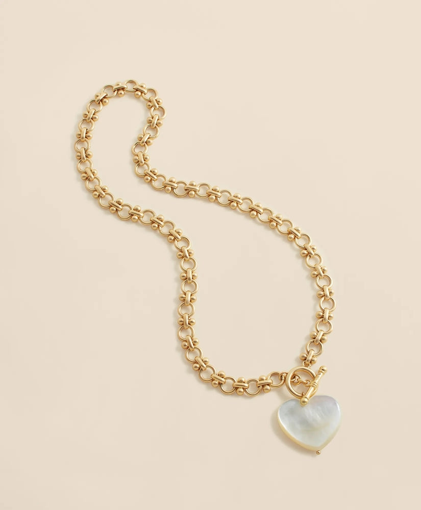 Necklace with Mother-Of-Pearl Heart Pendant | Brooks Brothers