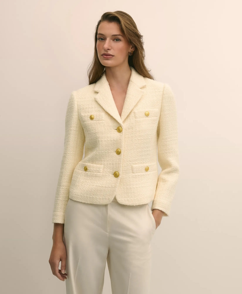 Boucle Notch-Lapel Jacket | Brooks Brothers