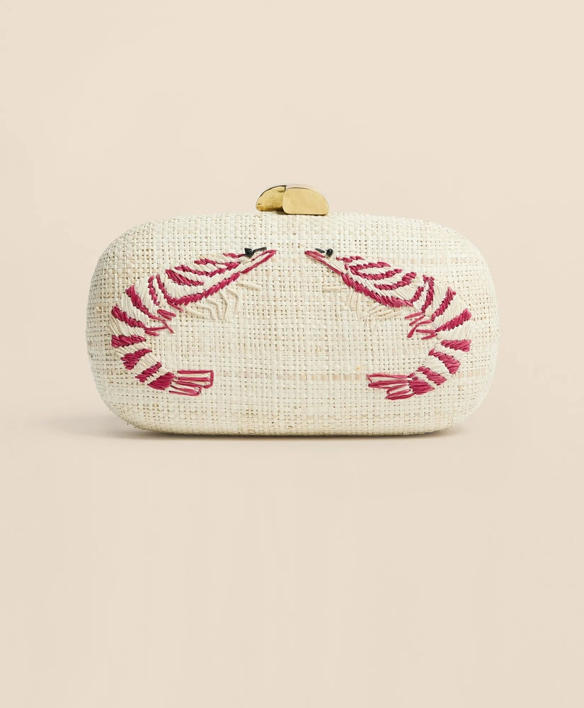 Pamela Munson Shrimp Cocktail Clutch | Brooks Brothers