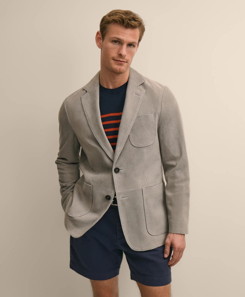 Perforated Suede Sport Coat | Brooks Brothers