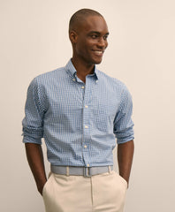 Performance Series Stretch Polo Button-Down Collar, Gingham Sport Shirt | Brooks Brothers