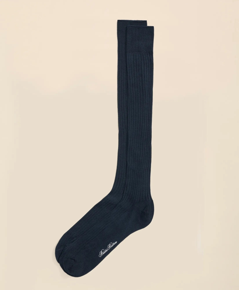 Pima Cotton Blend Over-the-Calf Socks | Brooks Brothers