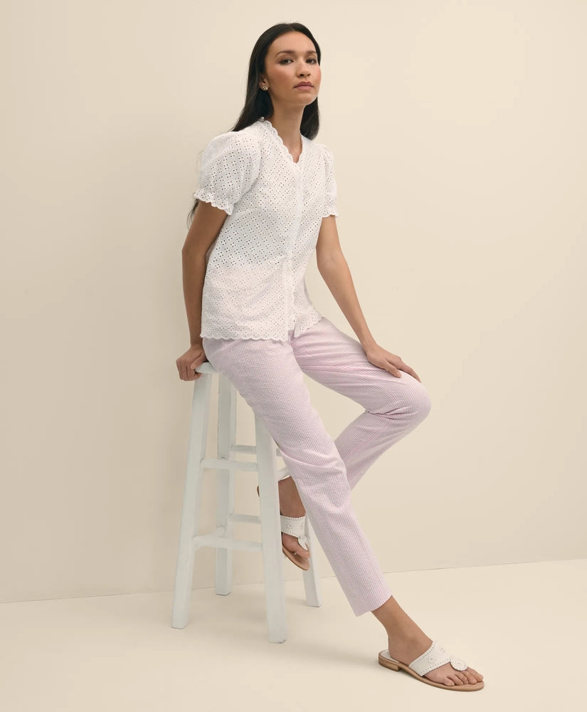 Seersucker Slim Fit Pants | Brooks Brothers