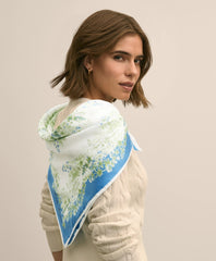 Silk Floral Square Scarf | Brooks Brothers