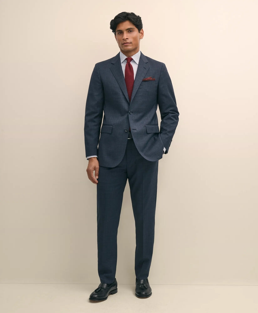 Slim Fit Wool Check 1818 Suit | Brooks Brothers