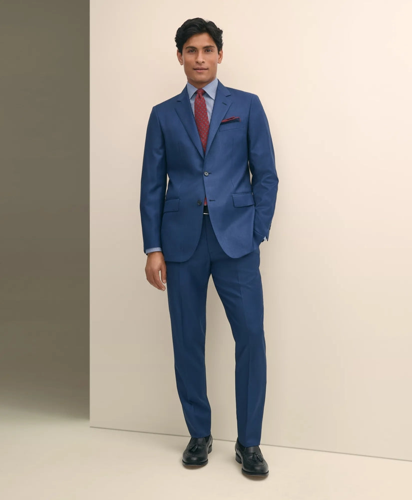 Slim Fit Wool Sharkskin 1818 Suit | Brooks Brothers